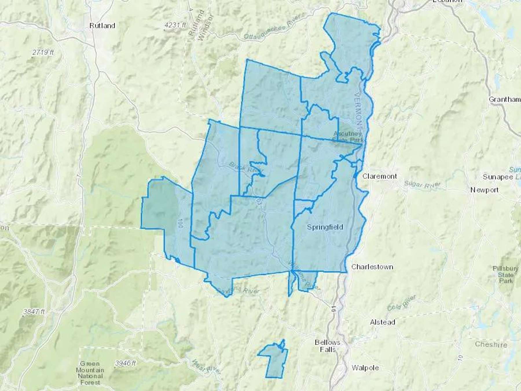 Hb Energy Solutions Inc Cash Heating Oil Delivery Map Map With The Hb Energy Solutions Inc Heating Oil Delivery Area Shaded In Blue