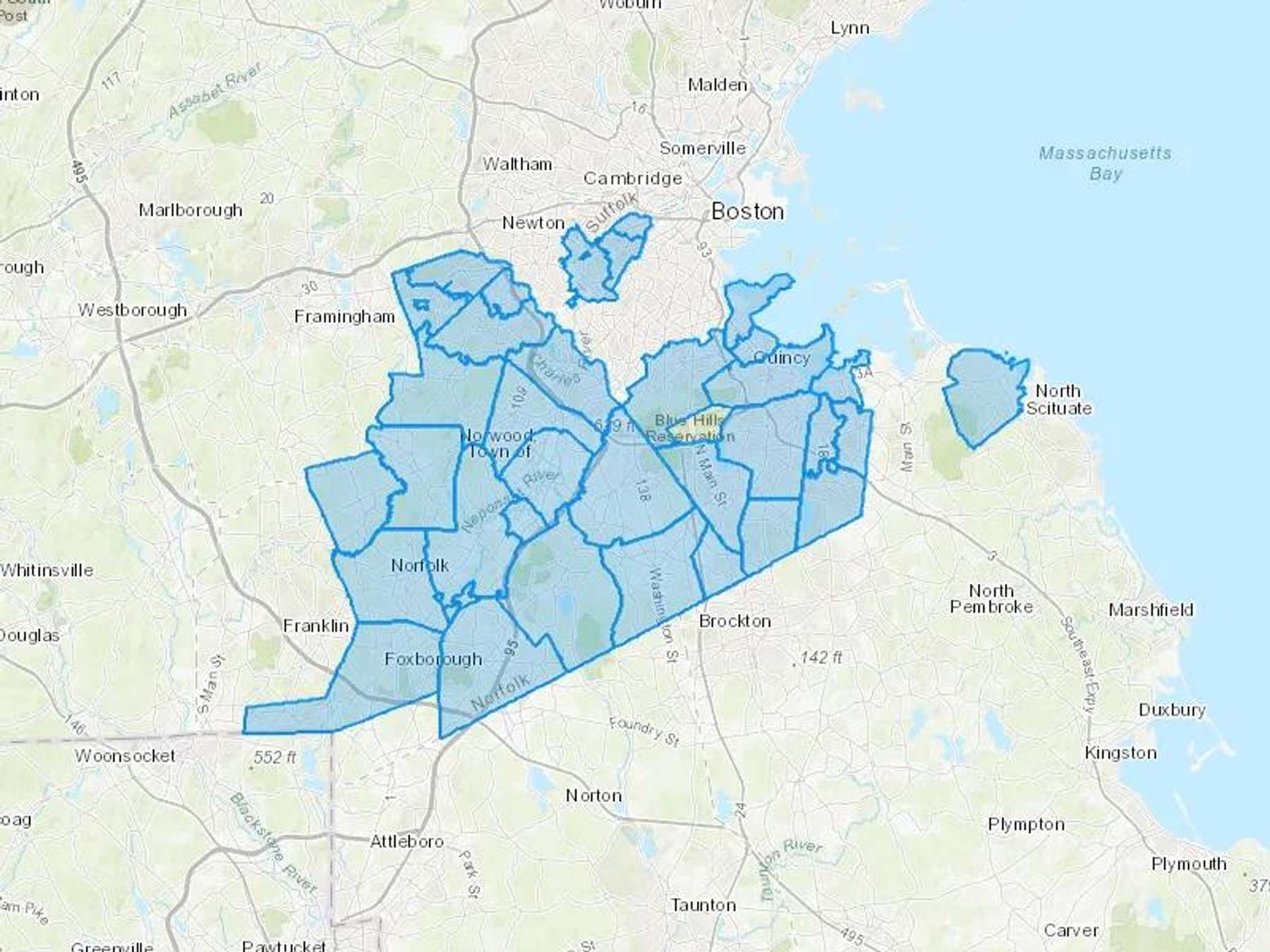 Jim Tempesta Oil Cash Heating Oil Delivery Map Map With The Jim Tempesta Oil Heating Oil Delivery Area Shaded In Blue