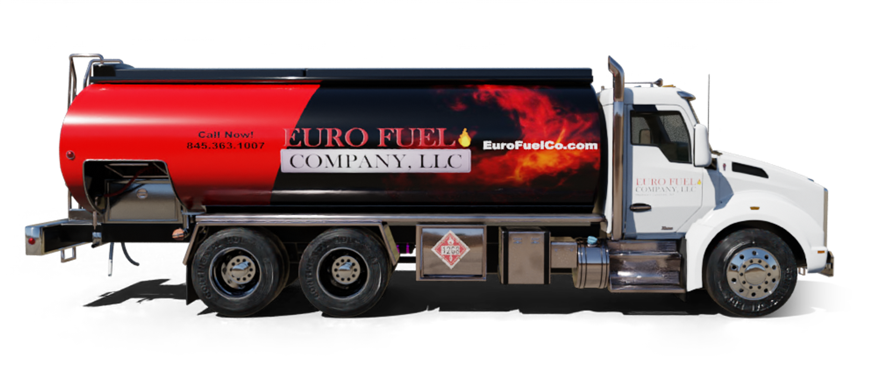 Eklund Park Utilities Heating Oil Truck  Eklund Park Utilities residential home heating oil truck at the intersection of Plainview Road and the Seaford Oyster Bay Expressway in Bethpage, Long Island, New York delivering fuel oil.