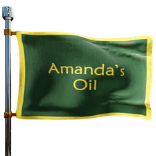 Amanda's Oil Heating Oil Prices Flag Photo of Amanda's Oil flag denoting best heating oil prices the company offers
