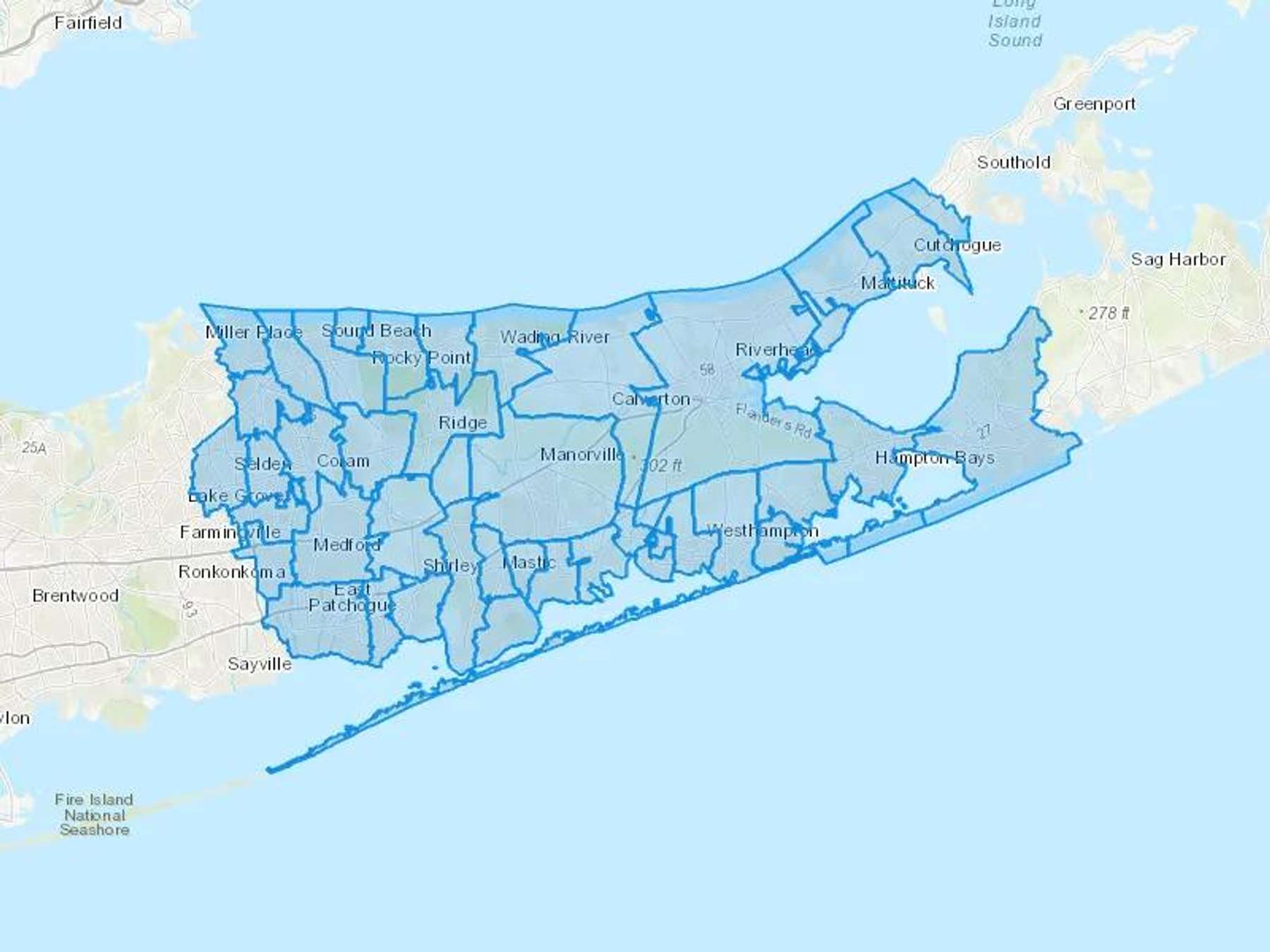 Jarzombek Energy LLC Cash Heating Oil Delivery Map Map With The Jarzombek Energy LLC Heating Oil Delivery Area Shaded In Blue