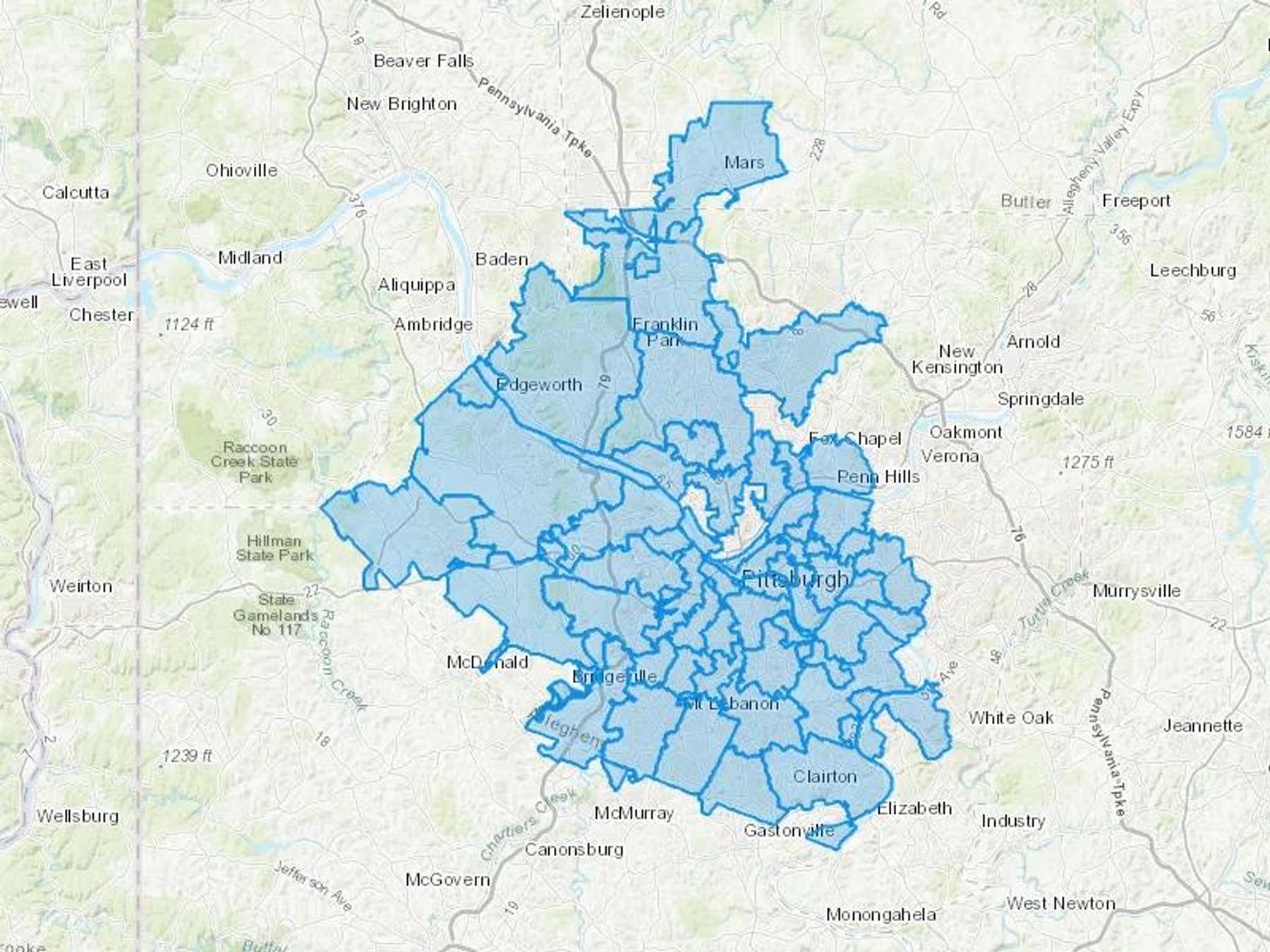 Kehm Oil Co Cash Heating Oil Delivery Map Map With The Kehm Oil Co Heating Oil Delivery Area Shaded In Blue
