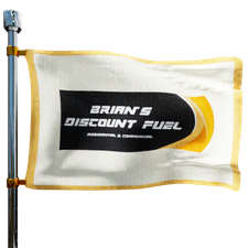 Brians Discount Fuel Heating Oil Prices Flag Photo of Brians Discount Fuel flag denoting best heating oil prices the company offers