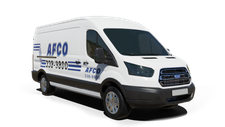 Afco Fuel LLC furnace repair van Photo of a Afco Fuel LLC furnace repair van
