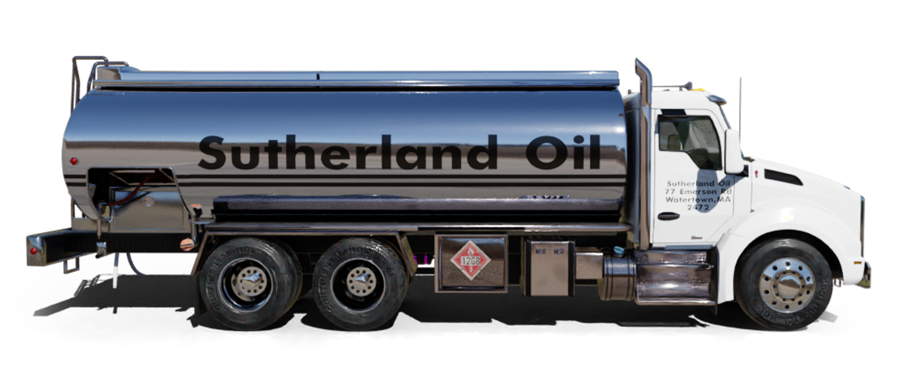 Pioneer Valley Heating Oil and Propane Truck parked at riverside Pioneer Valley Heating Oil and Propane Truck parked at riverside