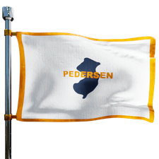 Pedersen Oil Company Heating Oil Prices Flag Photo of Pedersen Oil Company flag denoting best heating oil prices the company offers
