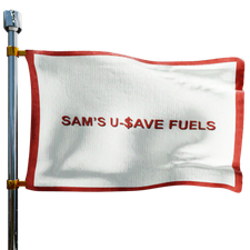 Sam's Service Center & USave Fuels Heating Oil Prices Flag Photo of Sam's Service Center & USave Fuels flag denoting best heating oil prices the company offers