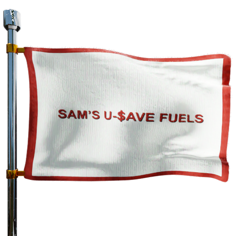 Sam's Service Center & USave Fuels Heating Oil Prices Flag Photo of Sam's Service Center & USave Fuels flag denoting best heating oil prices the company offers