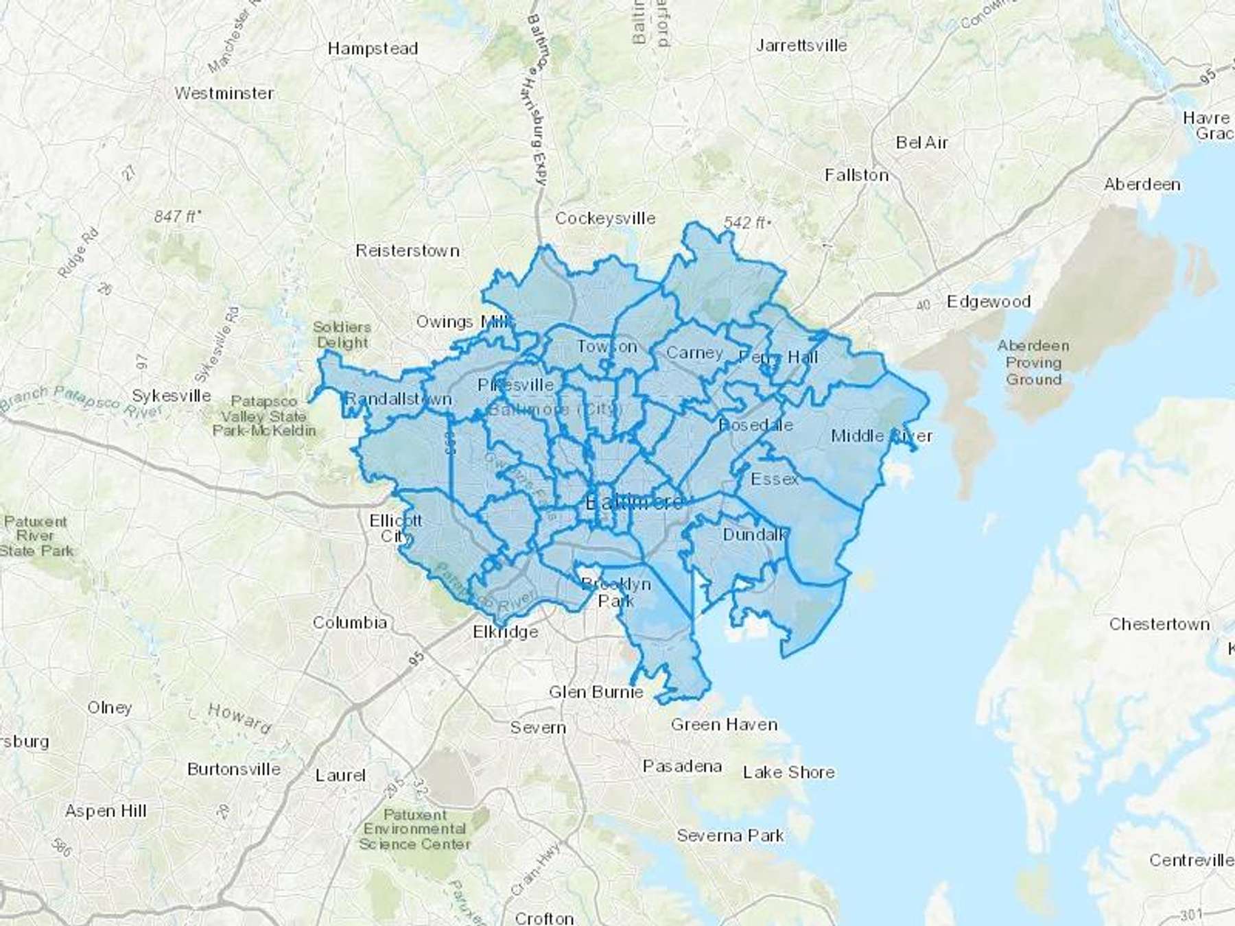 Allied Fuel Oil Co Cash Heating Oil Delivery Map Map With The Allied Fuel Oil Co Heating Oil Delivery Area Shaded In Blue