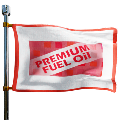 Premium Fuel Oil LLC Heating Oil Prices Flag Photo of Premium Fuel Oil LLC flag denoting best heating oil prices the company offers