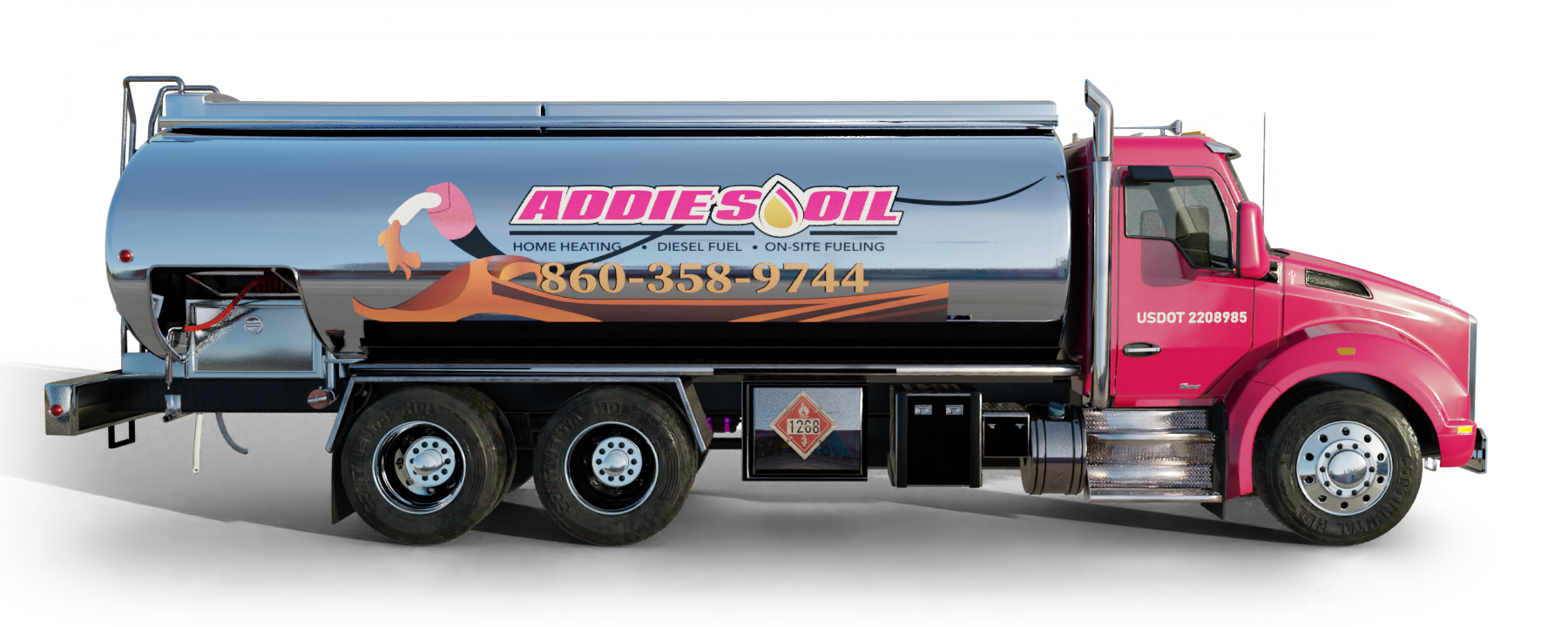 Heatly Oil truck Heatly Oil Truck in front of metro line