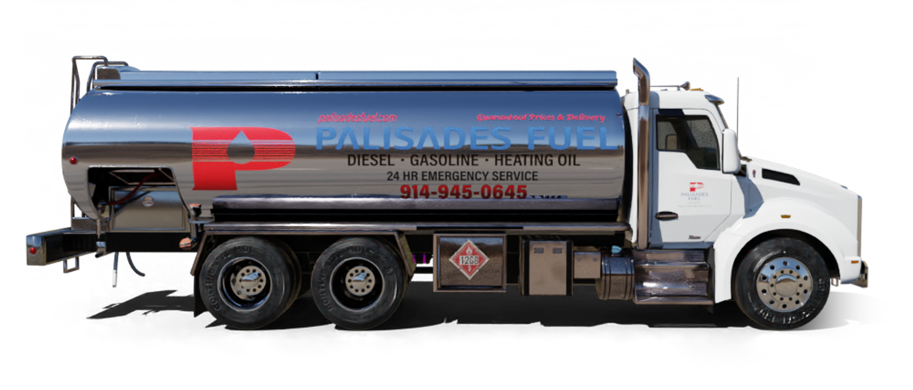 D.A.D.S. Oil Service Heating Oil Truck D.A.D.S. Oil Service residential home heating oil truck on an overcast day in Mount Sinai, Long Island, New York delivering fuel oil.