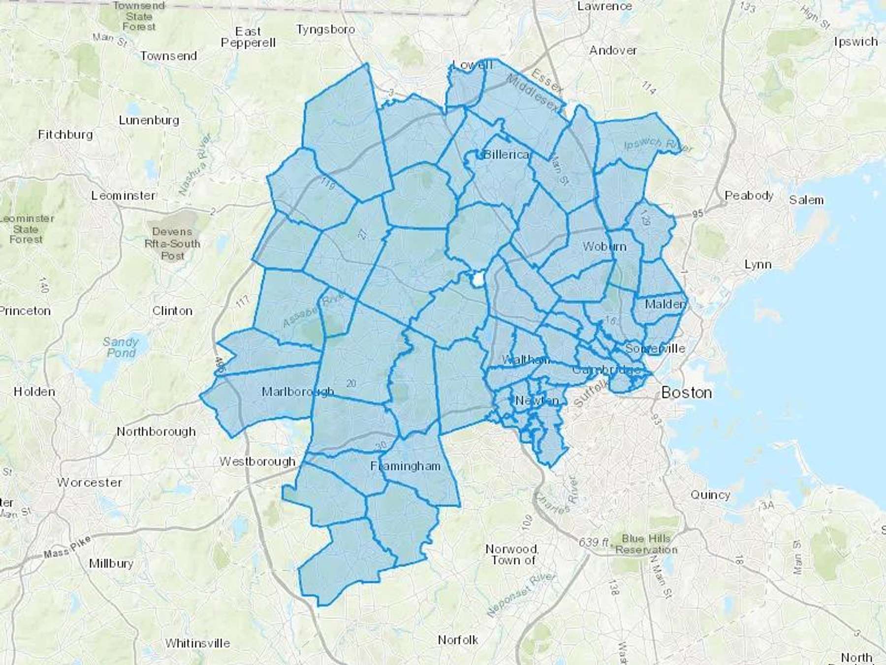 Global Petroleum Corporation Cash Heating Oil Delivery Map Map With The Global Petroleum Corporation Heating Oil Delivery Area Shaded In Blue