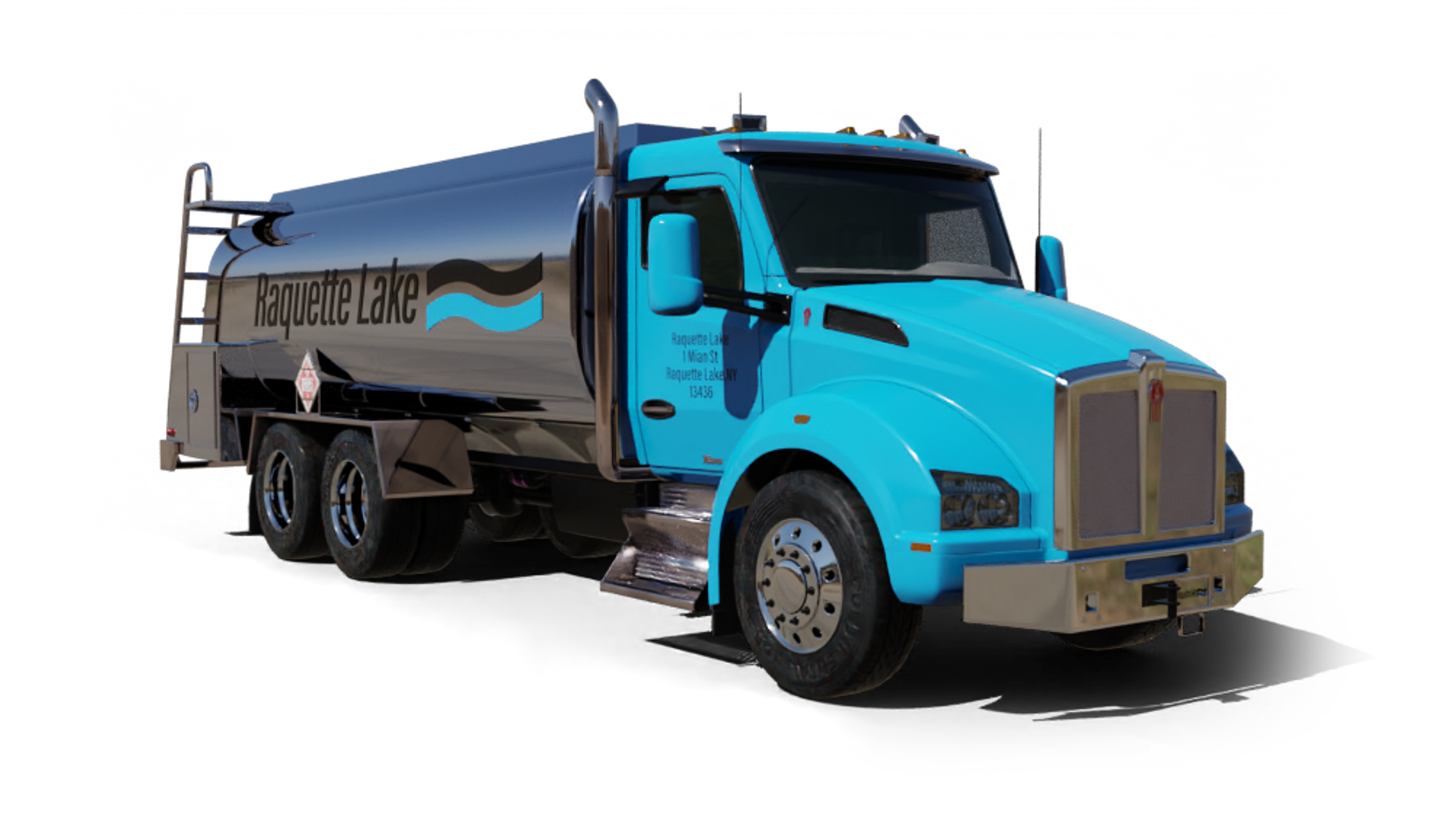 Quogue Sinclair Fuel Heating Oil Truck Quogue Sinclair Fuel residential home heating oil truck parked in front of a white tudor mansion on Weald Road in Brentwood, Long Island, New York delivering fuel oil.