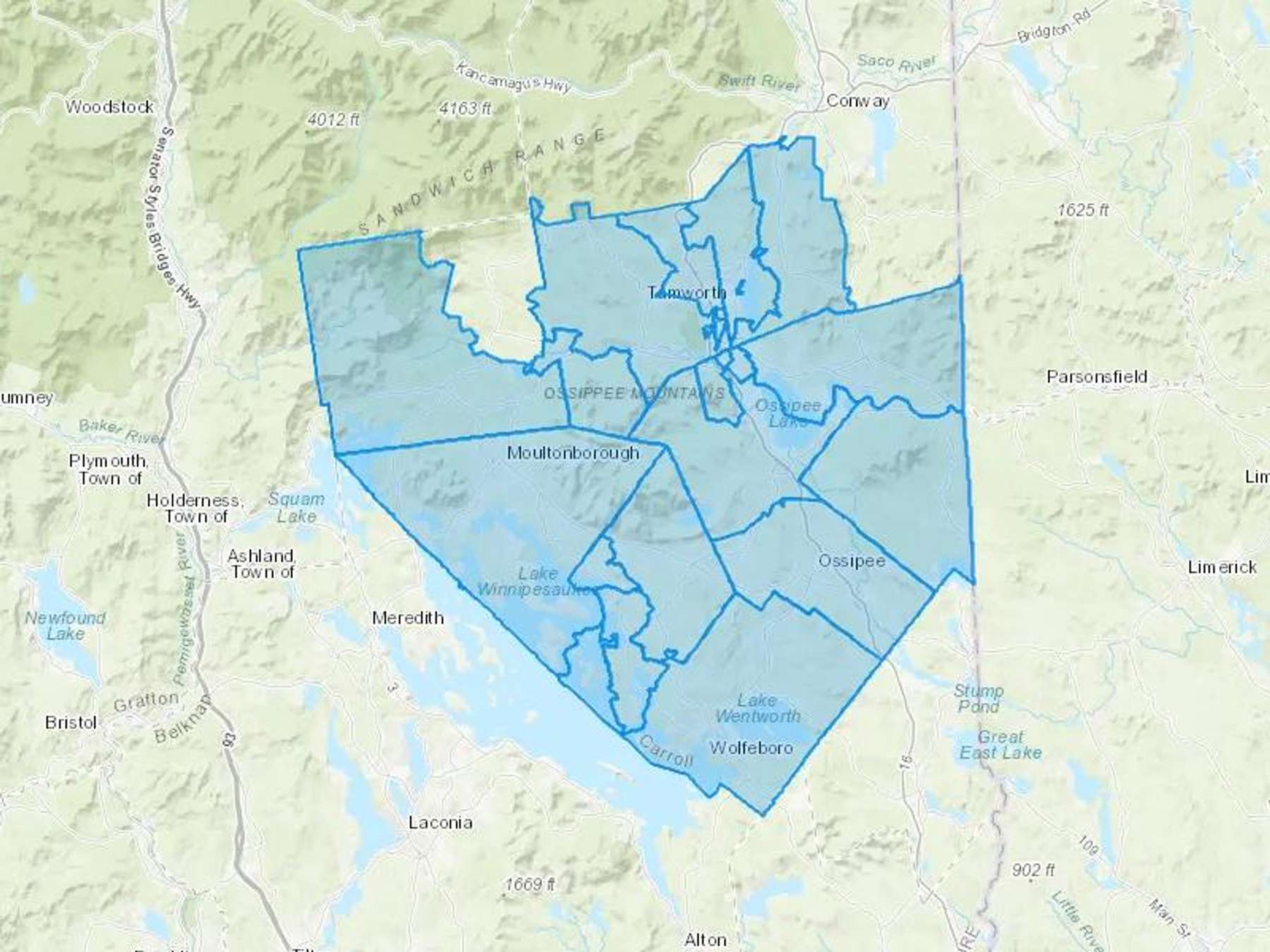 603 Oil Co Cash Heating Oil Delivery Map Map With The 603 Oil Co Heating Oil Delivery Area Shaded In Blue