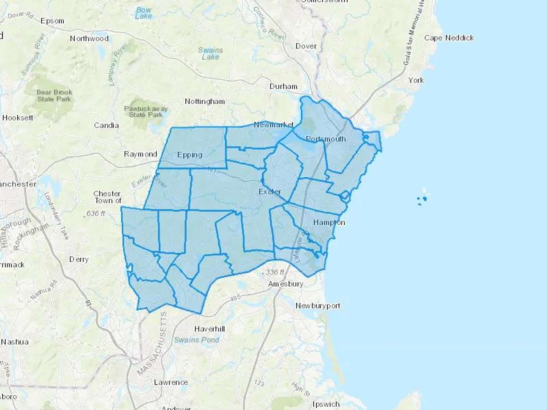 Mackenzie Fuels Cash Heating Oil Delivery Map Map With The Mackenzie Fuels Heating Oil Delivery Area Shaded In Blue