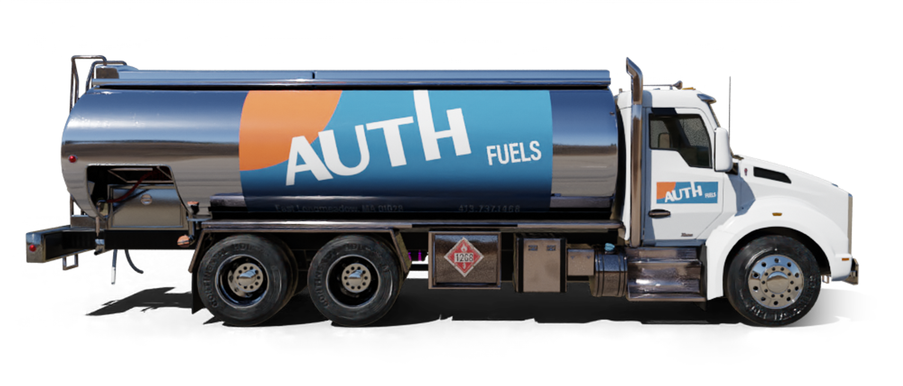 Madt Trucking Heating Oil Truck  Madt Trucking residential home heating oil truck at Memorial Plaza on a sunny day in Valley Stream, Long Island, New York delivering fuel oil.