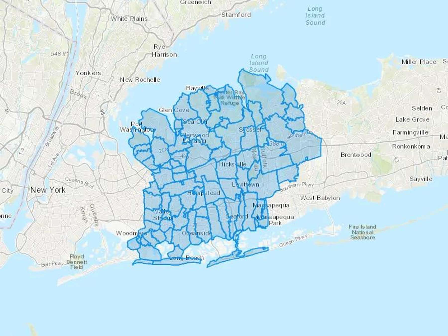 Just Fuel Inc Cash Heating Oil Delivery Map Map With The Just Fuel Inc Heating Oil Delivery Area Shaded In Blue
