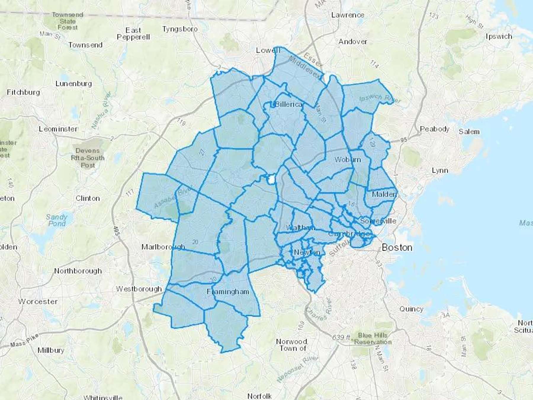 Munhall Energy Co Inc Cash Heating Oil Delivery Map Map With The Munhall Energy Co Inc Heating Oil Delivery Area Shaded In Blue