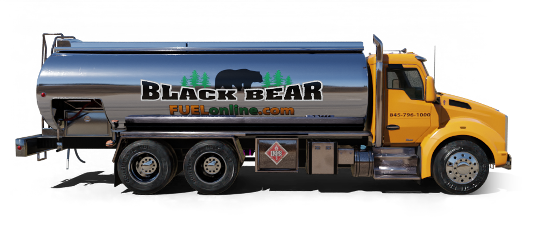 Pazienzas Bay Heating Oil Truck Pazienzas Bay residential home heating oil truck parked in front of the fire department in Holtsville, Long Island, New York delivering fuel oil.