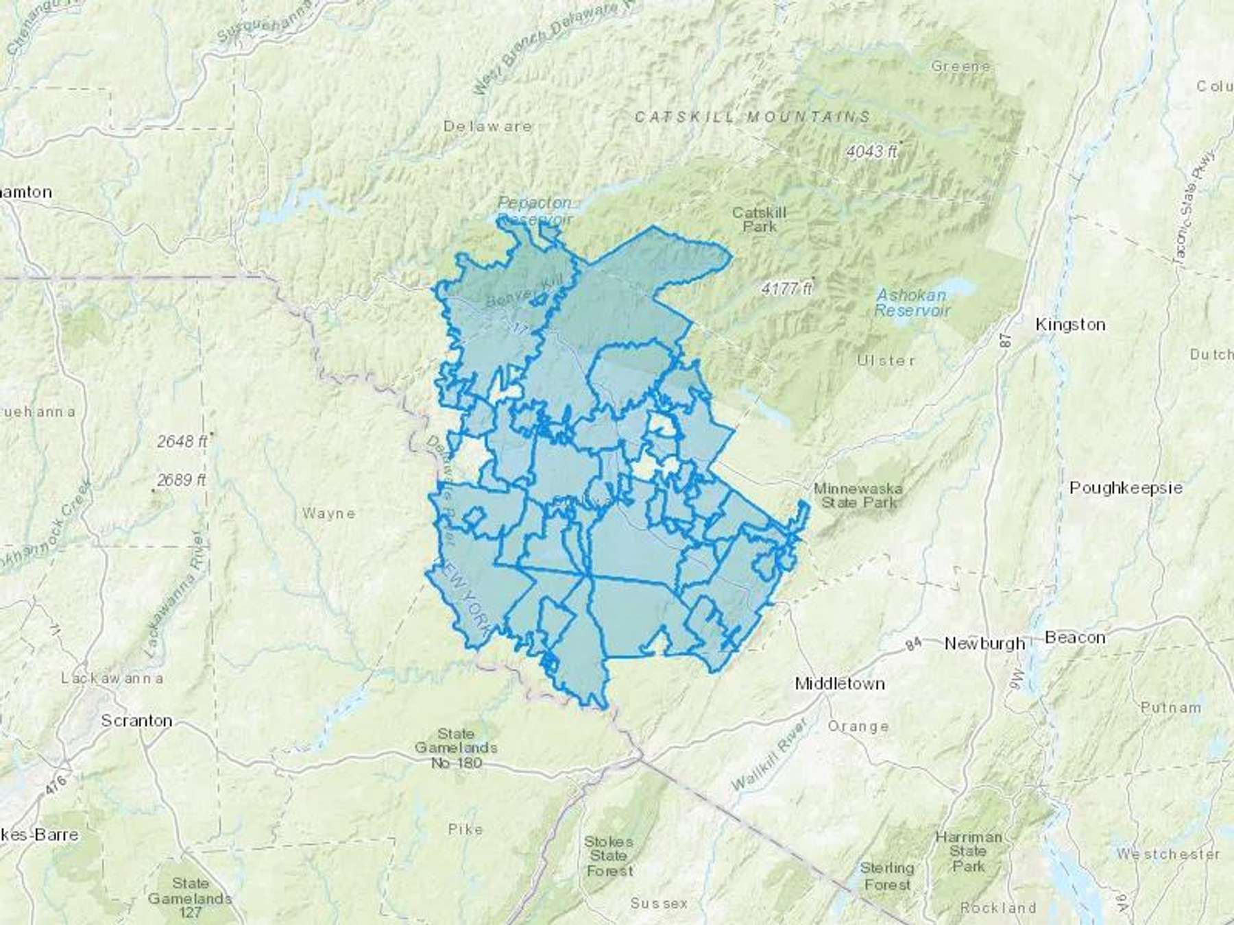 Black Bear Fuel Online Cash Heating Oil Delivery Map Map With The Black Bear Fuel Online Heating Oil Delivery Area Shaded In Blue