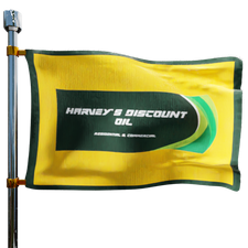 Harvey's Discount Oil Heating Oil Prices Flag Photo of Harvey's Discount Oil flag denoting best heating oil prices the company offers