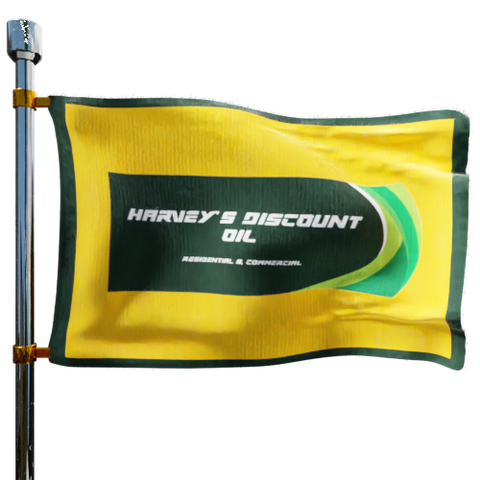 Harvey's Discount Oil Heating Oil Prices Flag Photo of Harvey's Discount Oil flag denoting best heating oil prices the company offers