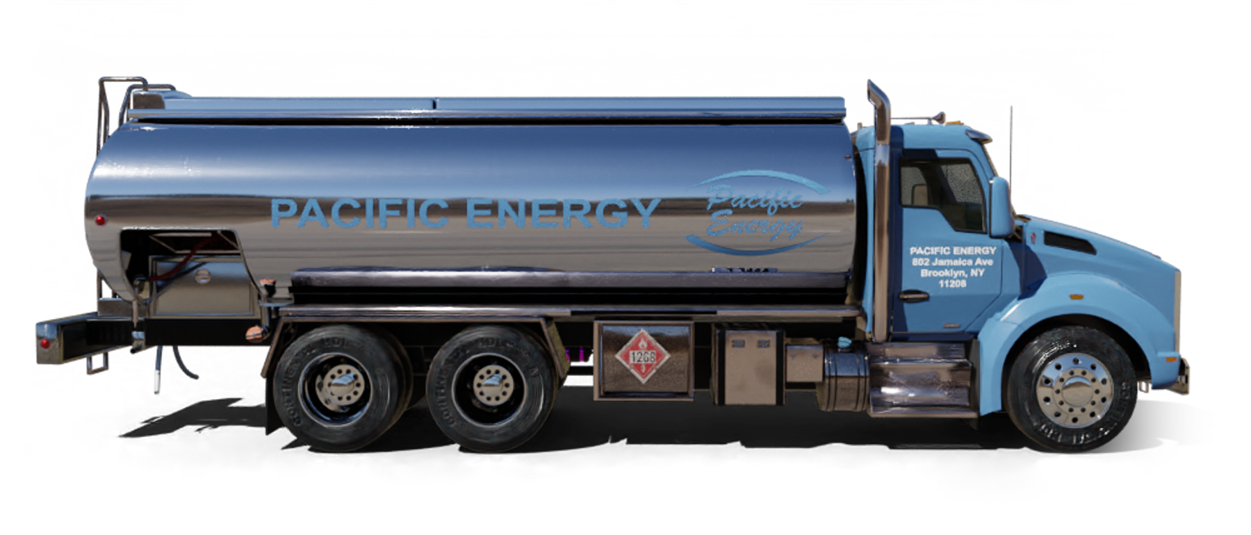 Precision Heating Heating Oil Truck Precision Heating residential home heating oil truck on Wantagh Ave in Levittown, Long Island, New York delivering fuel oil.