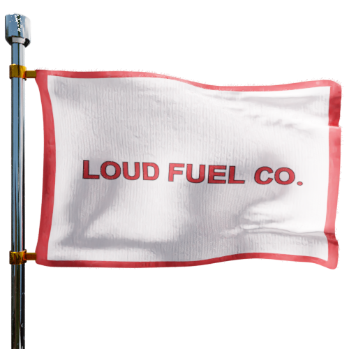 Loud Fuel cash heating oil price logo