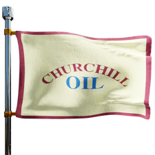 Churchill Oil Heating Oil Prices Flag Photo of Churchill Oil flag denoting best heating oil prices the company offers
