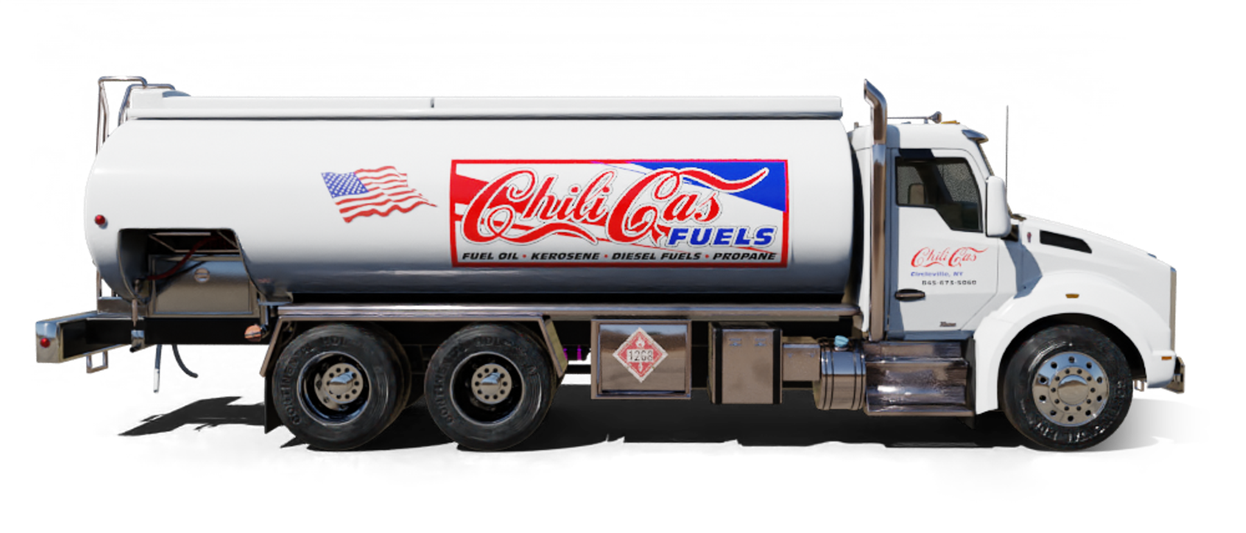Chili Gas Inc truck price image 12151 heating oil truck to accompany the number 2 heating oil price for that company