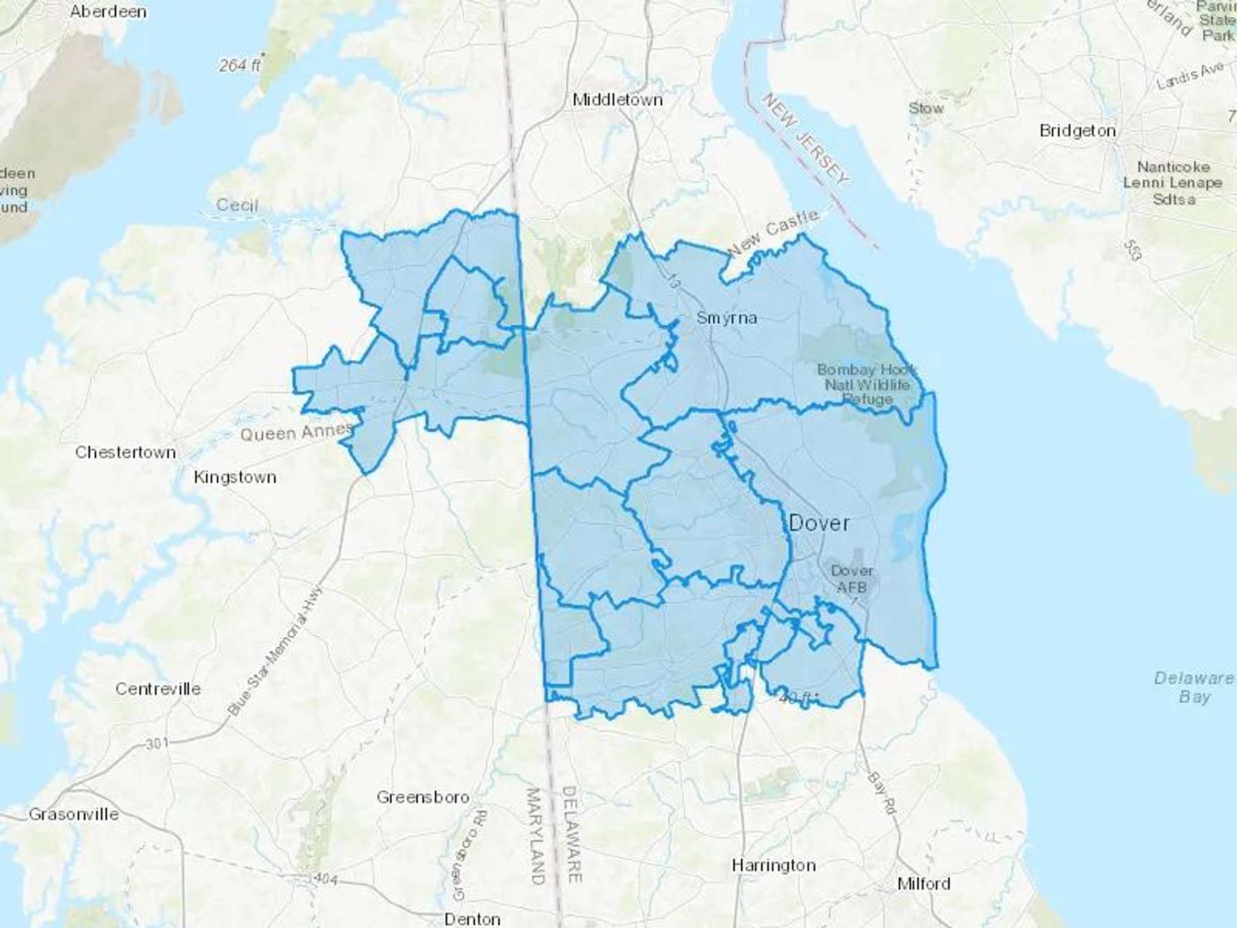 Barkley Heating & Air LLC Cash Heating Oil Delivery Map Map With The Barkley Heating & Air LLC Heating Oil Delivery Area Shaded In Blue