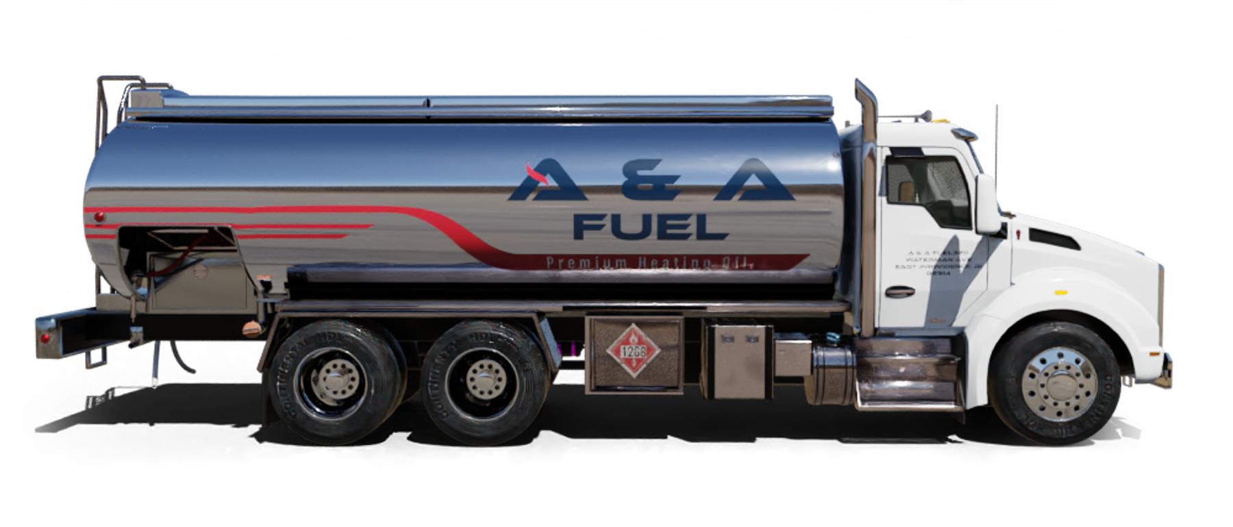 Petro Inc Heating Oil Truck Petro Inc residential home heating oil truck in front of the LIRR station in Lindenhurst, Long Island, New York delivering fuel oil.