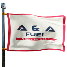 A & A Fuel Services Heating Oil Prices Flag Photo of A & A Fuel Services flag denoting best heating oil prices the company offers