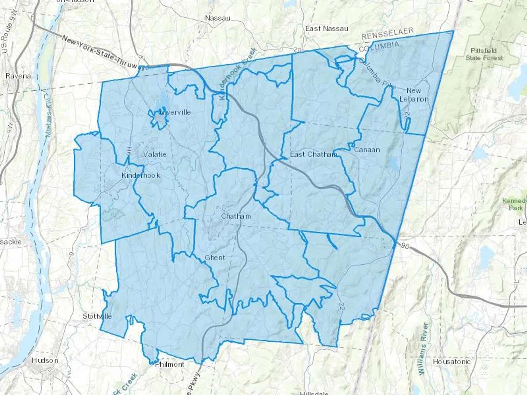 Larabee Fuel Co Inc Cash Heating Oil Delivery Map Map With The Larabee Fuel Co Inc Heating Oil Delivery Area Shaded In Blue