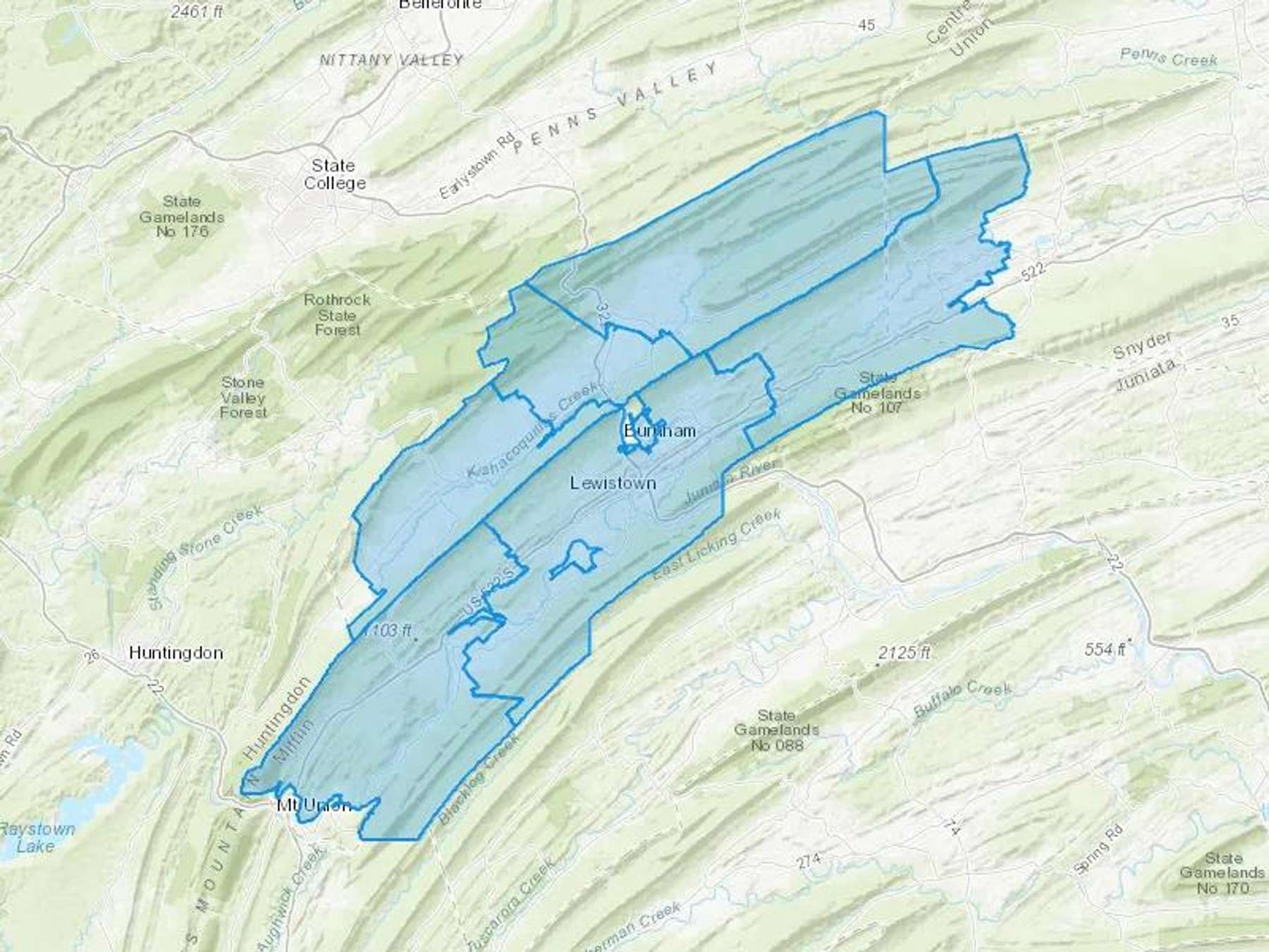 Snedeker Energy Llc Cash Heating Oil Delivery Map Map With The Snedeker Energy Llc Heating Oil Delivery Area Shaded In Blue