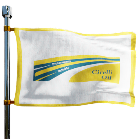 Cirelli Oil Co Heating Oil Prices Flag Photo of Cirelli Oil Co flag denoting best heating oil prices the company offers