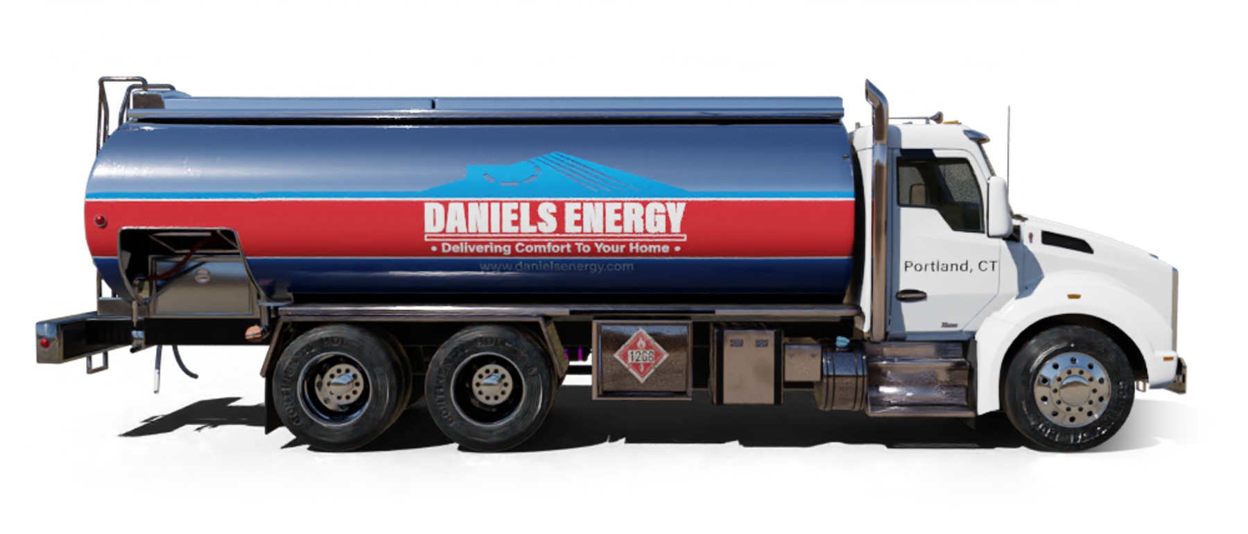 J Thurston Heating Oil Truck J Thurston Heating Oil Truck parked at riverside