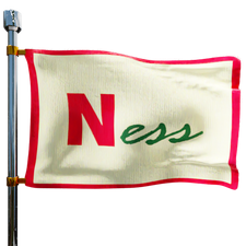 Ness Oil Company Heating Oil Prices Flag Photo of Ness Oil Company flag denoting best heating oil prices the company offers