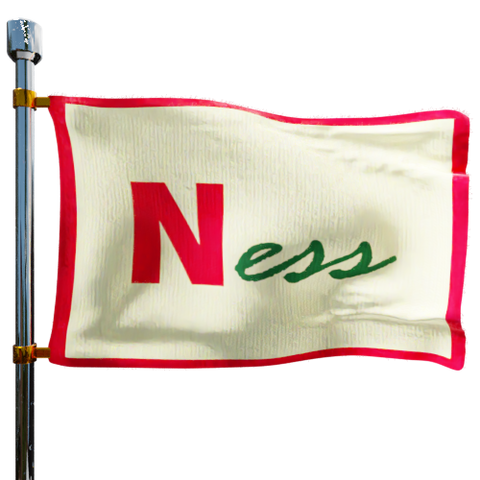 Ness Oil Company Heating Oil Prices Flag Photo of Ness Oil Company flag denoting best heating oil prices the company offers