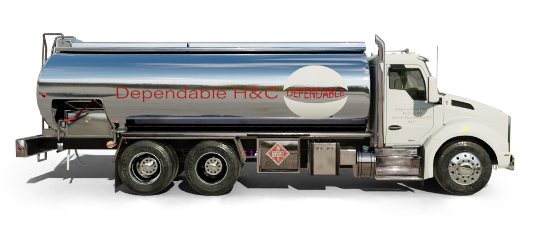 Heatly Oil truck Heatly Oil Truck in front of metro line