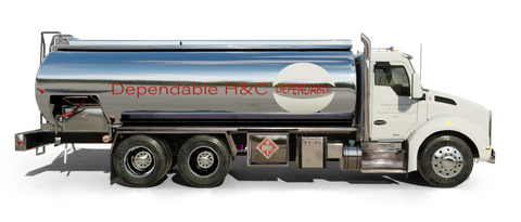 Dependable Heating & Cooling Heating Oil Prices Flag Photo of Dependable Heating & Cooling flag denoting best heating oil prices the company offers