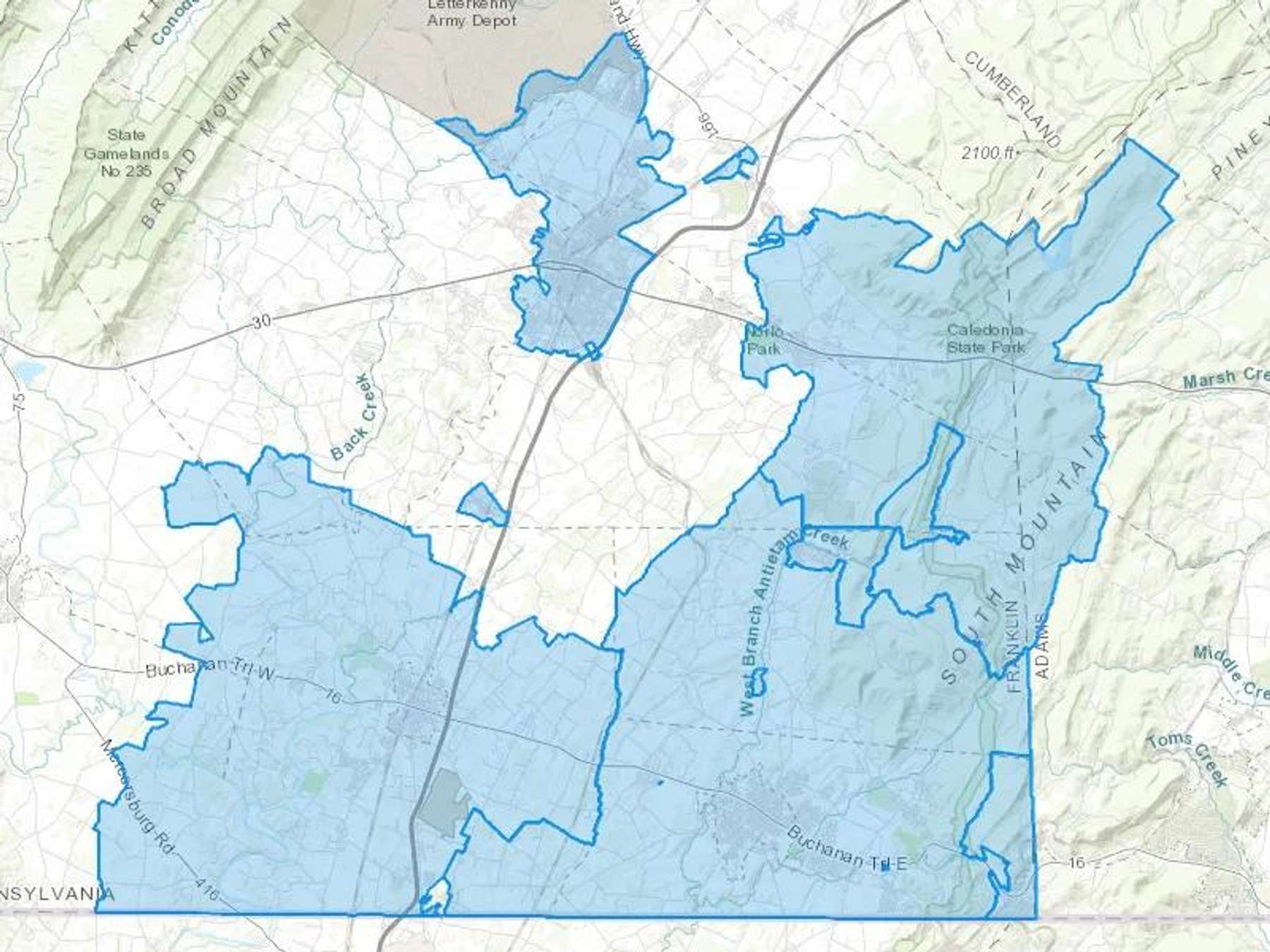 Penn Mar Oil Co Inc Cash Heating Oil Delivery Map Map With The Penn Mar Oil Co Inc Heating Oil Delivery Area Shaded In Blue