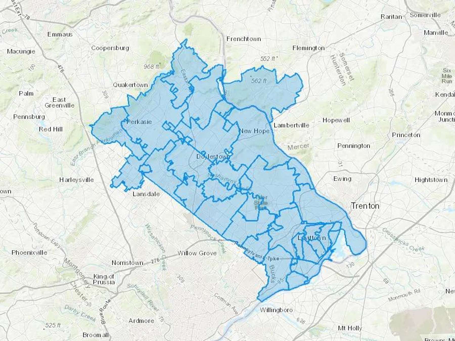 Reit Fuel Oil Co Cash Heating Oil Delivery Map Map With The Reit Fuel Oil Co Heating Oil Delivery Area Shaded In Blue