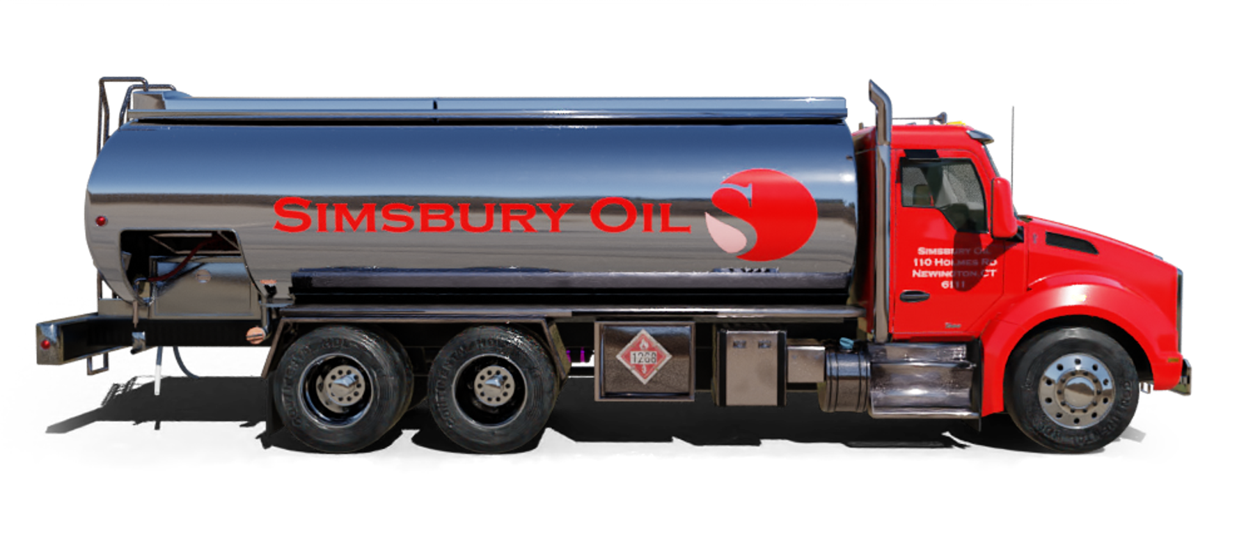 Levittown, Long Island, NY Heating Oil Truck Residential heating oil truck in a parking lot in Levittown, Long Island, New York delivering fuel oil.