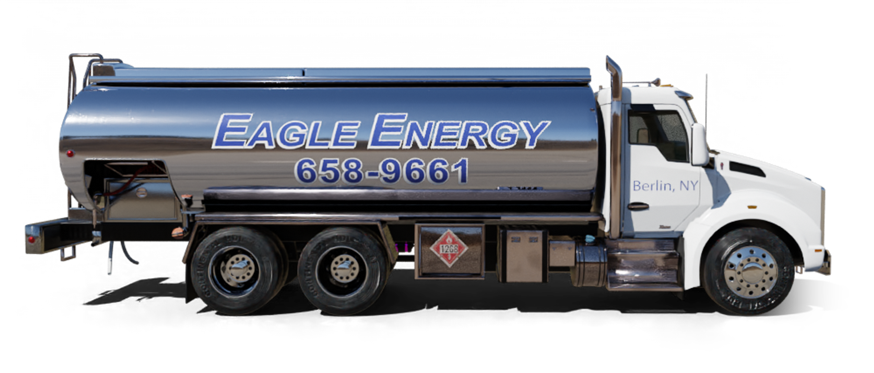 B & R Oil Heating Oil Truck B & R Oil residential home heating oil truck downtown in Oceanside, Long Island, New York delivering fuel oil.