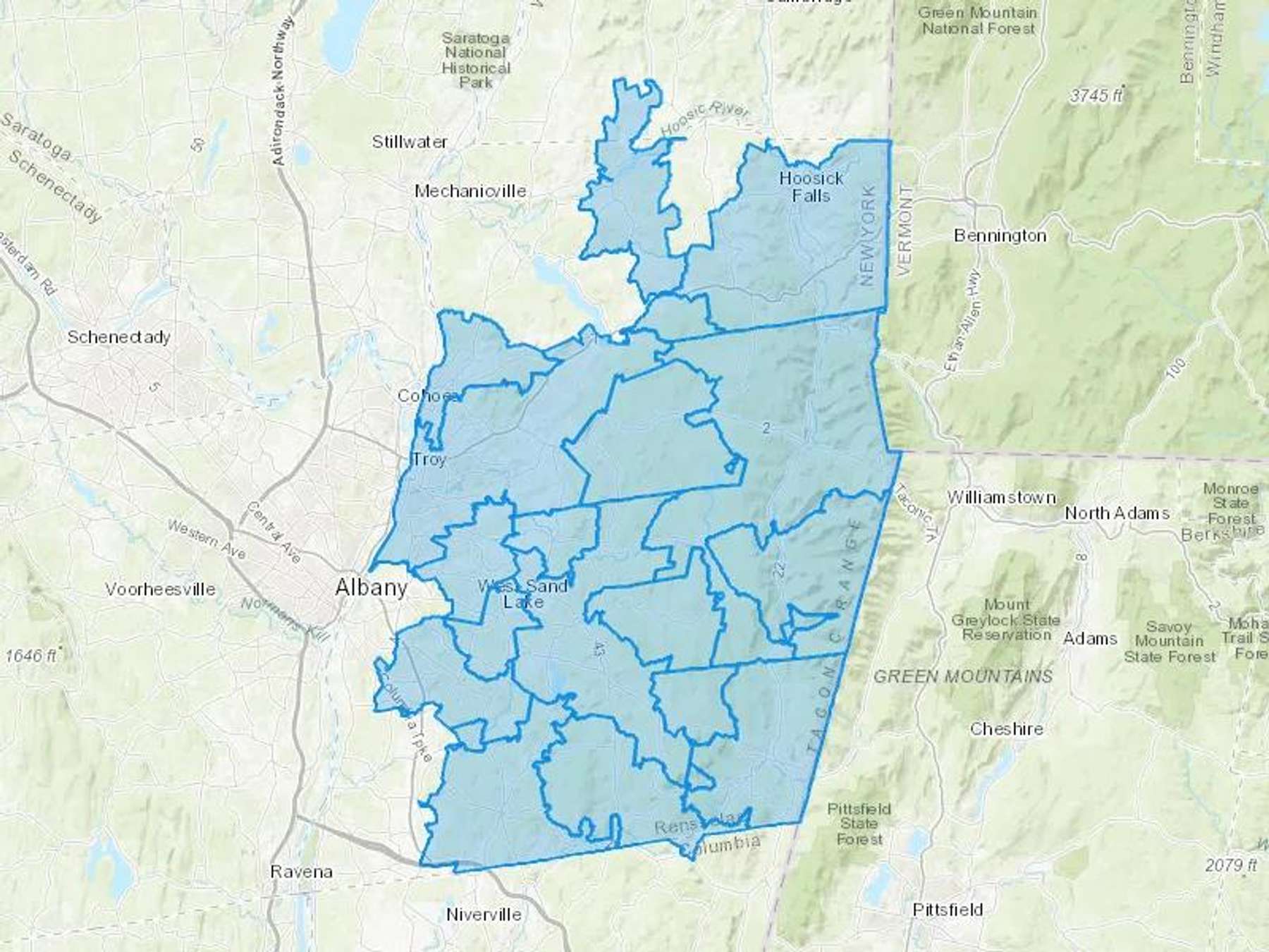 Eagle Energy Inc Cash Heating Oil Delivery Map Map With The Eagle Energy Inc Heating Oil Delivery Area Shaded In Blue