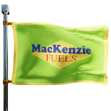 Mackenzie Fuels Heating Oil Prices Flag Photo of Mackenzie Fuels flag denoting best heating oil prices the company offers