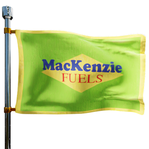 Mackenzie Fuels Heating Oil Prices Flag Photo of Mackenzie Fuels flag denoting best heating oil prices the company offers
