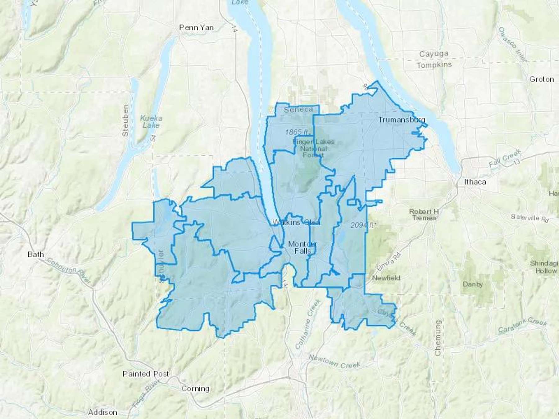Stewart P Wilson Inc Cash Heating Oil Delivery Map Map With The Stewart P Wilson Inc Heating Oil Delivery Area Shaded In Blue